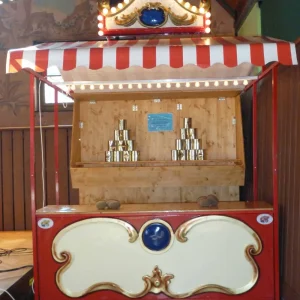 Nostalgie Büchsenwerf-Stand (2 Plz.)