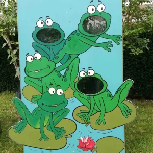 Frisbeewand "Happy Frosch"