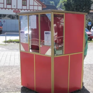 Kassahäuschen rot-gold