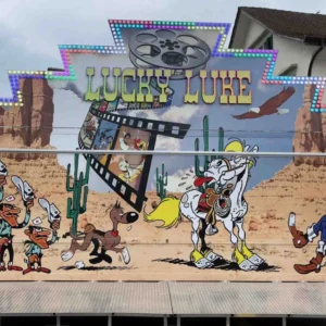 Schiessbudenwagen Lucky Luke Pistolenschiessen