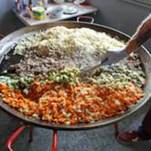 Riesen Paellapfanne mit Gasrechaud