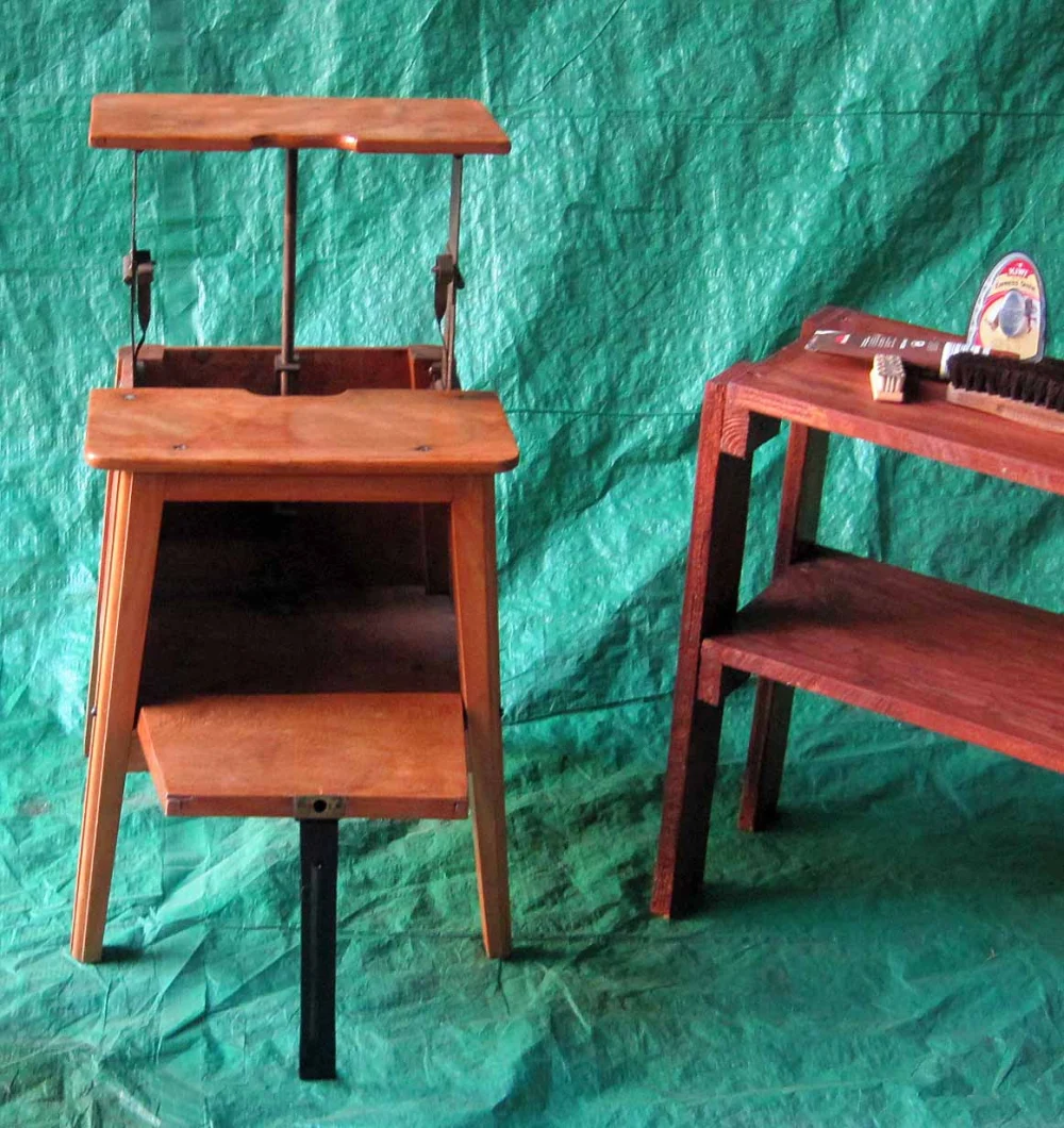 Schuhputzer-Equipment