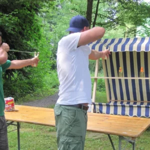 Steinschleuder Schiessen